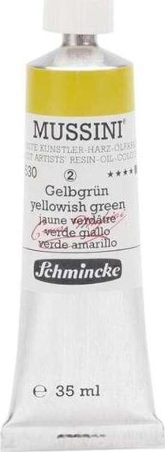 Schmincke Mussini Artists Profesyonel Yağlı Boya 35 ml Seri 2 Yellowish Green 10530