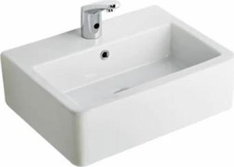 Seramiksan Aqua Tezgah Üstü Dikdörtgen Lavabo 56CM