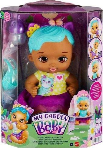 My Garden Baby Yavru Kedi Bebeğimin Bakım Zamanı Mavi Saçlı Bebek HHL22