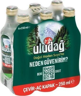 Uludag Maden Suyu 6 x 250 Ml Pratik Kapak