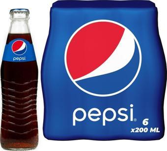 Pepsi Kola Cam 200 Ml X 6 Adet