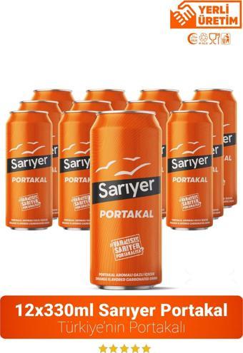 Sarıyer Portakal Aromalı Gazoz 330Ml X 12 Adet