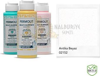 Permolit Multi Surface Akrilik Hobi Boyası ANTİKA BEYAZ 120 ml.