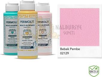 Permolit Multi Surface Akrilik Hobi Boyası BEBEK PEMBE 120 ml.