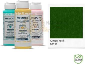 Permolit Multi Surface Akrilik Hobi Boyası ÇİMEN YEŞİL 120 ml.