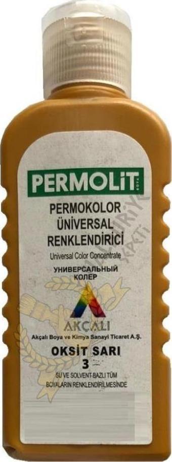 Permolit Üniversal Renklendirici Renk Tüpü OKSİT SARI 50 ml.