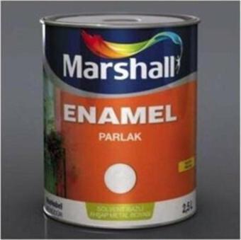 MARSHALL ENAMEL PARLAK SENTETİK BOYA 2.5 LT SİYAH