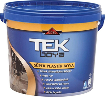 TEK SÜPER PLASTİK BOYA SİYAH 20 KG