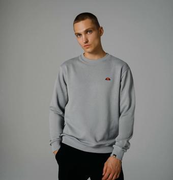 Ellesse Fermuarlı Sweatshirt Gri Erkek EM465