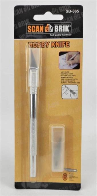 (sb-365)scan Brik Hobby Knife 6 Yedekli Kretuar