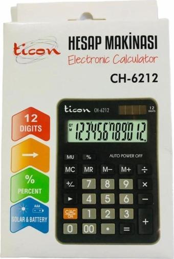 TİCON 6212 HESAP Makinesi 