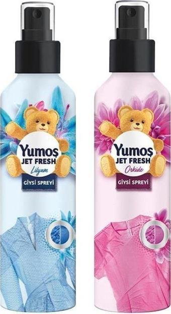 Yumoş Jet Fresh Ütü Etkisi Giysi Spreyi 200 Ml Orkide Ve Lilyum