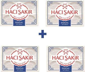 Hacı Şakir 4'Lü Doğal Kalıp Sabun 600 Gr 4 Paket
