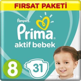 Prima Aktif Bebek Fırsat Paketi 8 No 31'Li