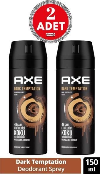 Axe Dark Temptation Erkek Sprey Deodorant 150 Ml (2 Adet)