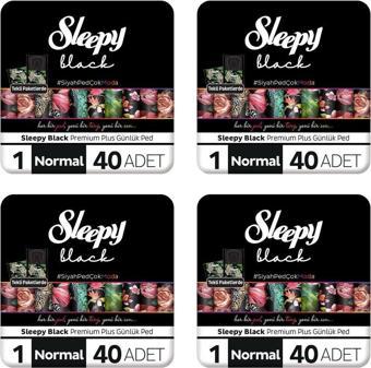 Sleepy Black Premium Günlük Ped 40Lıx4Pk 160 Adet