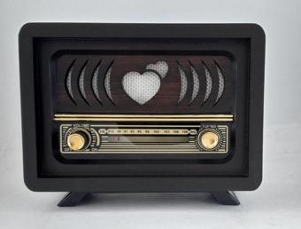 Nostaljik Radyo Ceviz Renk USB ve Bluetooth'lu Aşiyan 2