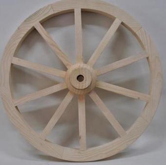 Otantik Çarşı Ahşap At Arabası Tekeri 70 cm. Duvar Dekoru