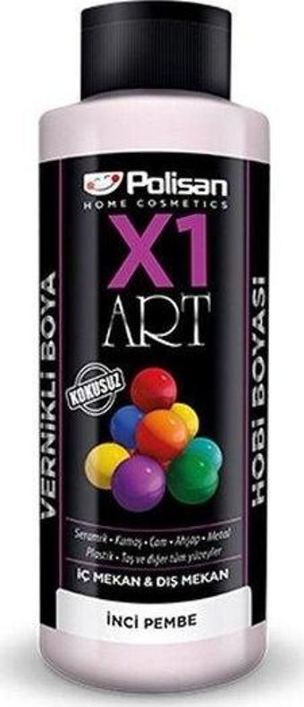 Polisan X1 Art Vernikli Boya 120ml Pembe