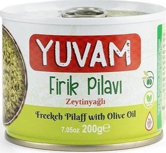 YUVAM FİRİK PİLAVI KONSERVESİ SADE 200 GR