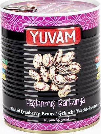 YUVAM HAŞLANMIŞ BARBUNYA 800 GR x 6 adet