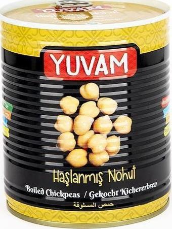 YUVAM HAŞLANMIŞ NOHUT 800 GR x 6 adet