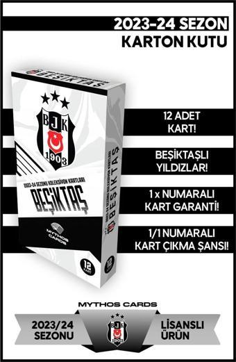 Mythos Cards Beşiktaş 2023-2024 Sezon Kartları - Paket Futbolcu Kartları