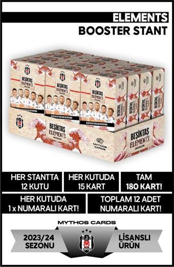 Mythos Cards Beşiktaş 2023-2024 Sezonu Elements Serisi - 12 Tam Kutu Futbolcu Kartları