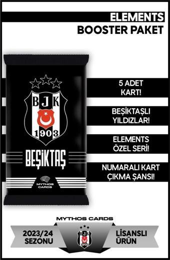 Mythos Cards Beşiktaş 2023-2024 Sezonu Elements Serisi - Booster Paket