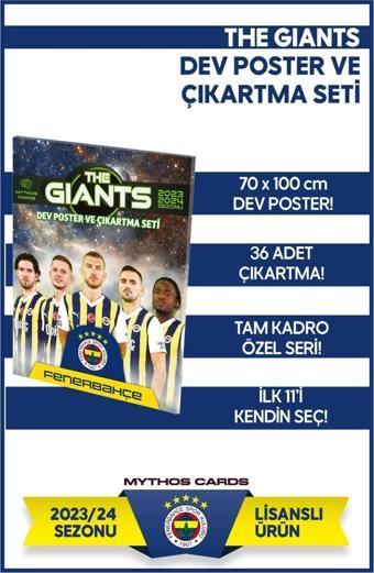 Mythos Cards Fenarbahçe The Giants Dev Poster Ve Çıkartma Seti