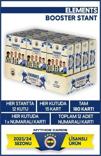 Mythos Cards Fenerbahçe  2023-2024 Sezonu Elements Serisi - 12 Tam Kutu Futbolcu Kartları