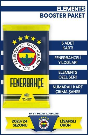 Mythos Cards Fenerbahçe 2023-2024 Sezonu Elements Serisi - Booster Paket Futbolcu Kartları