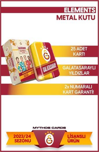 Mythos Cards Galatasaray  2023-2024 Sezonu Elements Serisi - Metal Kutu