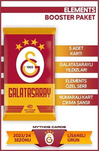 Mythos Cards Galatasaray 2023-2024 Sezonu Elements Serisi - Booster Paket Futbolcu Kartları