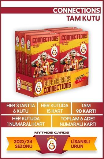 Mythos Cards Galatasaray Connections Serisi 2023-2024 - 6 Tam Kutu Futbolcu Kartları