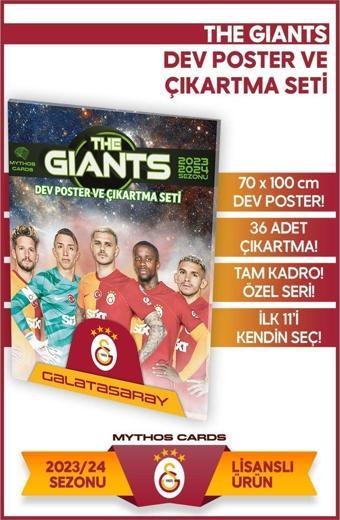 Mythos Cards Galatasaray The Gıants Dev Poster Ve Çıkartma Seti