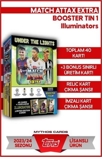 Topps Match Attax Extra 2023-2024 Booster Tin 1 - Illuminators Futbolcu Kartları