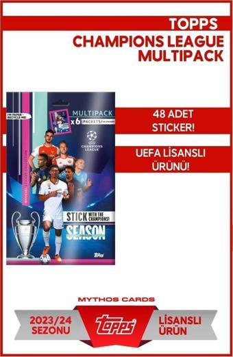 Topps Şampiyonlar Ligi 2023 - 2024 Sezonu - Sticker Multipack