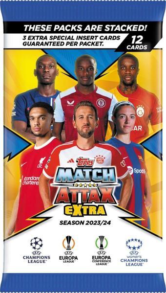 Topps Şampiyonlar Ligi 2023-2024 Match Attax Extra - Futbolcu Kartları Paket