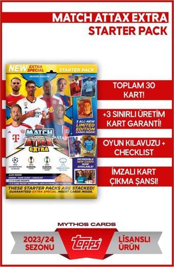 Topps Şampiyonlar Ligi 2023-2024 Match Attax Extra - Starter Pack Futbolcu Kartları