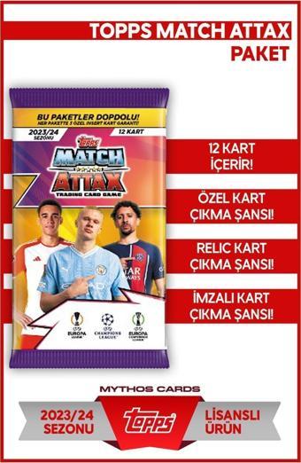 Topps Şampiyonlar Ligi Match Attax 2023-2024 - Paket Futbolcu Kartları