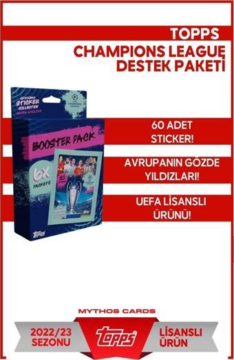 Topps Uefa 2022-2023 Şampiyonlar Ligi Resmi Lisanslı Sticker Koleksiyonu - Destek Paketi