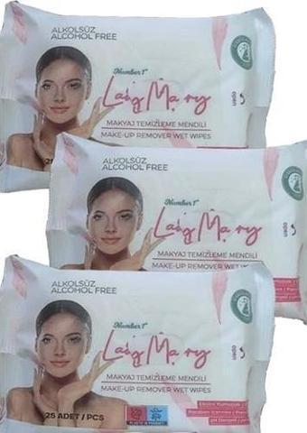 Lady Mary Makyaj Temizleme Mendili 25Li - 3 Paket