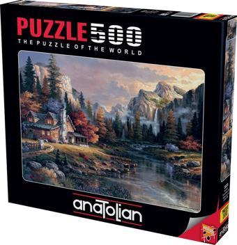 Anatolian 500 Parçalık Puzzle - Vadinin Sonundaki Ev 3533