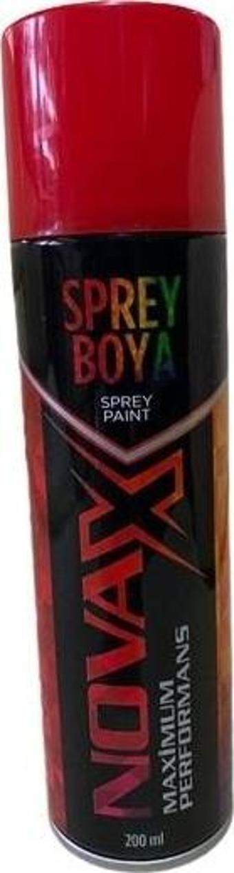 Novax Sprey Boya 200 ml Kırmızı