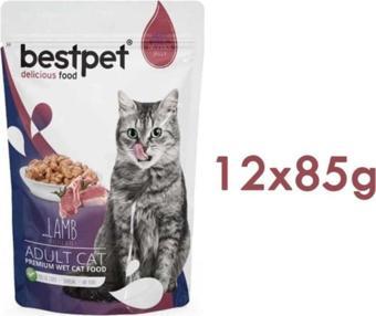 Bestpet Kedi Maması kuzulu 12 x  85 gr