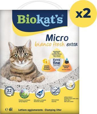 Kedi Kumu Micro Bianco Fresh Extra 6ltX2AD