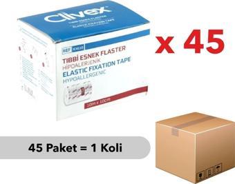 Clivex Fix Flaster 10cm x 10m - 45 Adet - 1 Koli