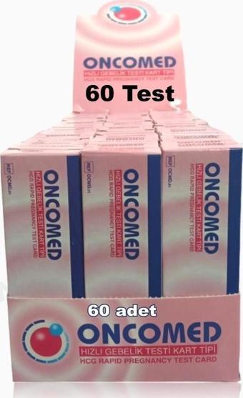 Oncomed Gebelik Testi - 60 Adet Test - 1 Kutu