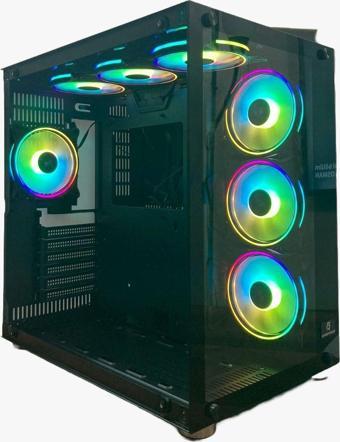 Gameforce Atlantis 7X120 Mm Fanlı Rgb Kumandalı Kontrolcülü E-Atx Oyuncu Bilgisayar Kasası